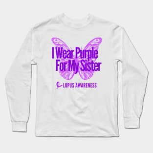 I Wear Purple For My Sister Long Sleeve T-Shirt